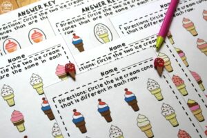 Same and Different Worksheets for Early Learners
