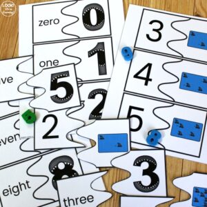 Shark Counting to Ten Puzzles for Kids