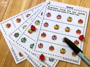 Apple Same and Different Early Center Activity