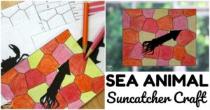 Fun Sea Animal Suncatcher Craft for Kids