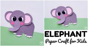 Simple Paper Elephant Craft to Make with Kids