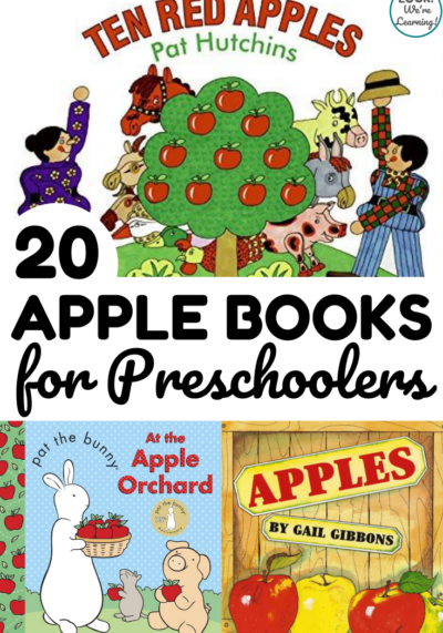 These 20 apple preschool books make wonderful read aloud selections for fall in early learning classrooms!