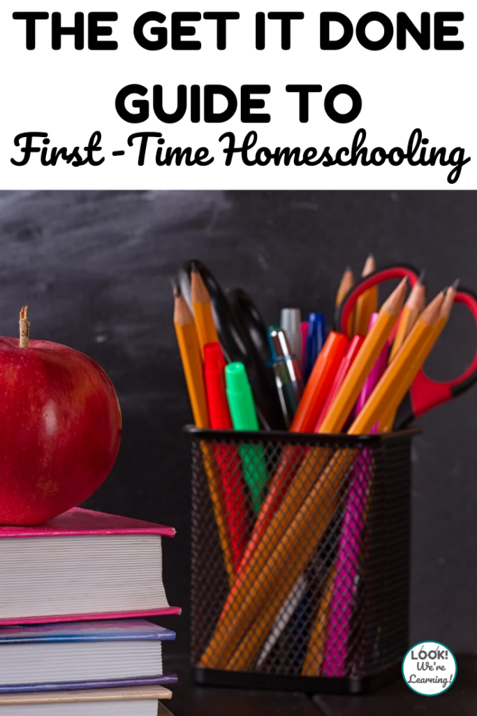 Banish overwhelm and start learning with this easy guide to first time homeschooling!