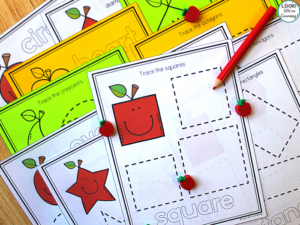 Easy Apple Themed Early Geometry Lesson