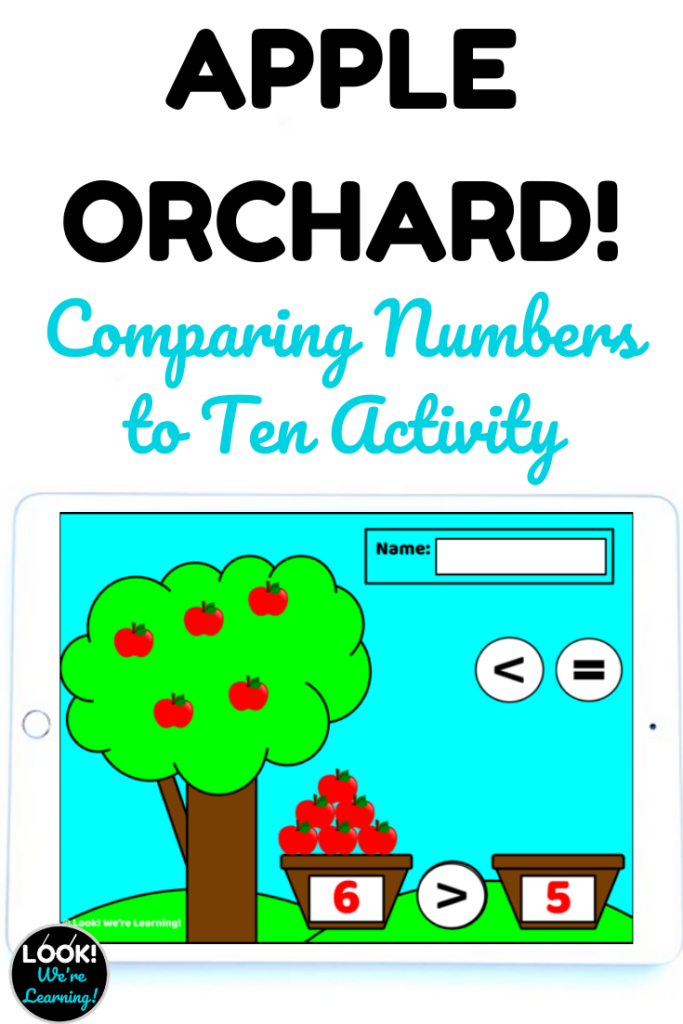 Learn how to compare numbers up to ten with this fun digital apple picking activity!