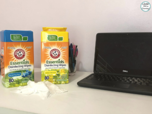 Keeping a Distance Learning Station Clean