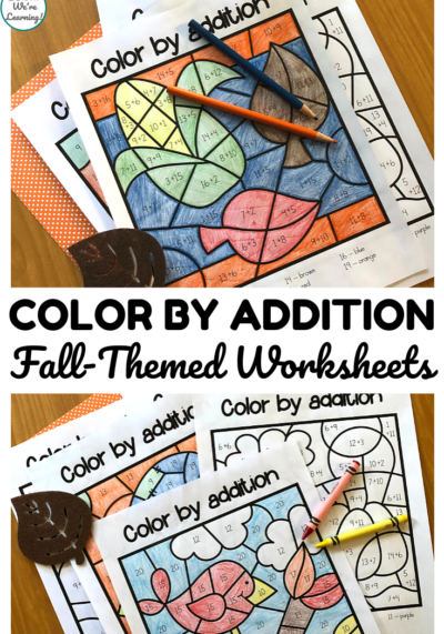 These fun fall color by addition worksheets are a perfect way to practice arithmetic with an art twist this year!