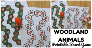 Fun Woodland Animals Printable Board Game