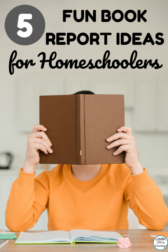 These five fun homeschool book report ideas are excellent for assessing reading comprehension with kids!