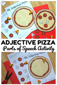 This fun pizza themed adjective sorting activity is a perfect hands-on lesson for ELA!