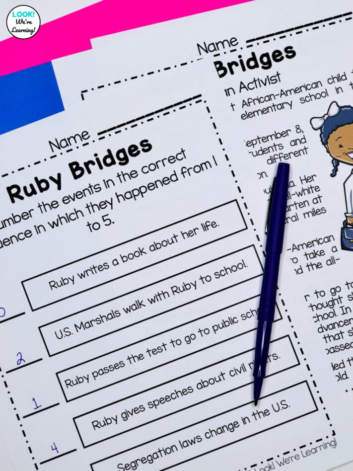 Learning about Ruby Bridges with Kids