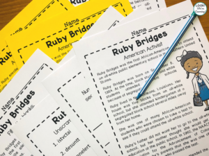 Printable Ruby Bridges History Activity