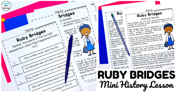 Ruby Bridges History Lesson for Elementary Students