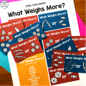 Printable Weight STEM Challenge Cards for Kids