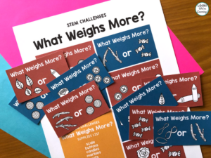 Weight STEM Challenge Cards