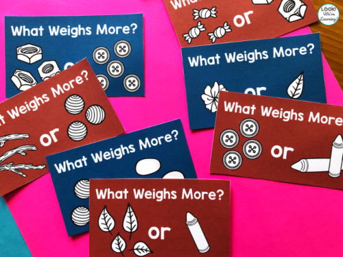 Printable Weight STEM Challenge Cards for Kids - Look! We're Learning!