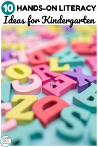 Help early learners love learning to read with this list of 10 hands on literacy ideas for kindergarten!