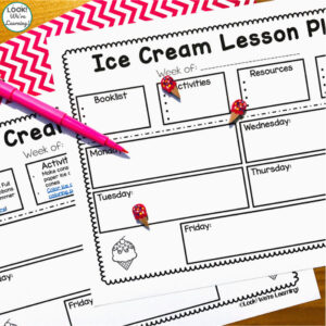 Printable Ice Cream Lesson Plan for Preschool