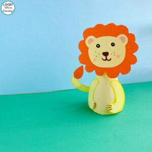 Cute Paper Lion Craft for Kids