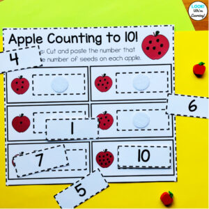 How to Use Hook and Loop Dots to Prep a Math Center