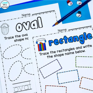 Snowman Shape Writing Activity