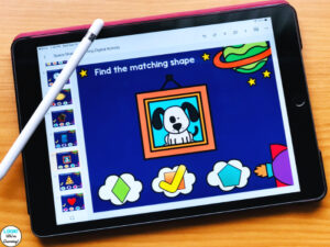 Space Shape Sorting Digital Activity