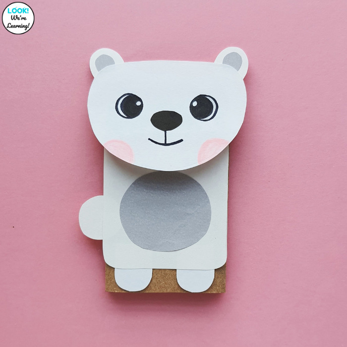 Cute Polar Bear Paper Craft for Kids
