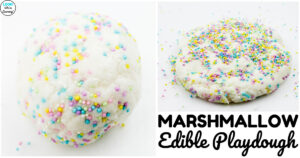 Easy Marshmallow Edible Playdough Recipe