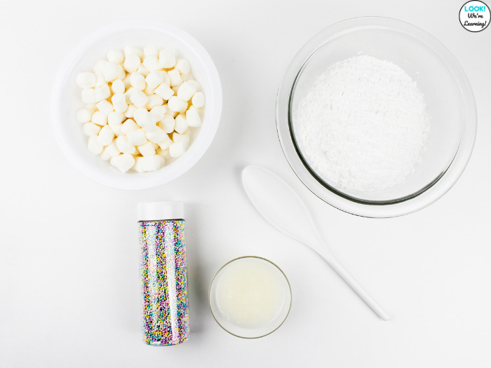 Marshmallow Edible Playdough Recipe Ingredients