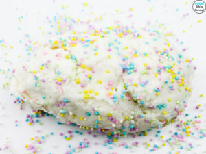 Playing with Marshmallow Edible Playdough