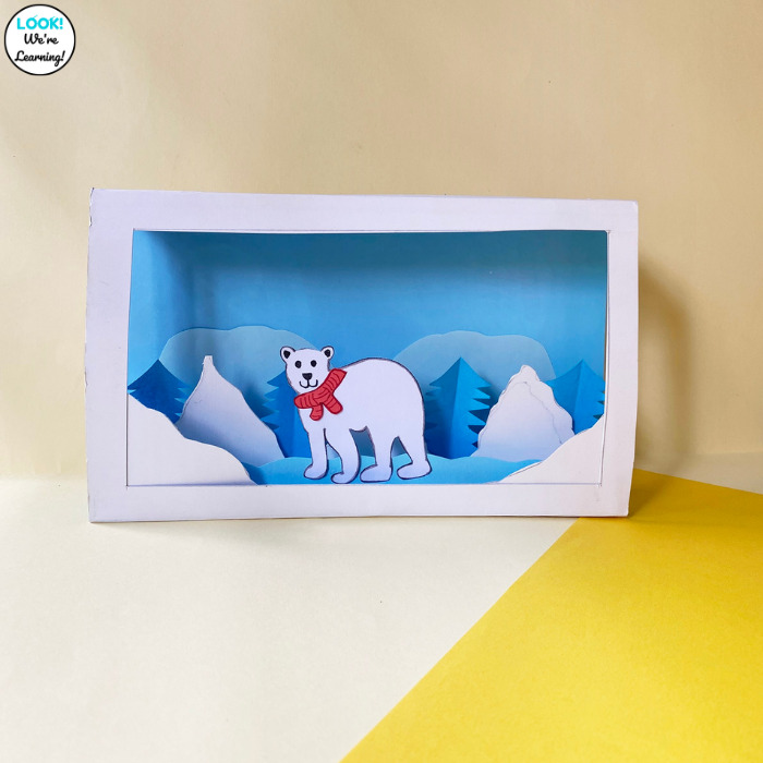 3D Winter Diorama Craft for Kids