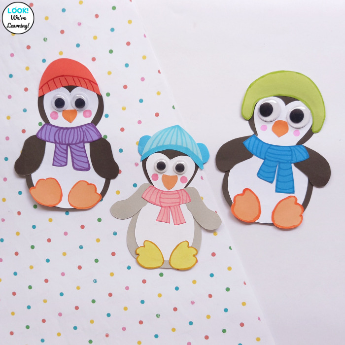 Cute Paper Penguin Family Craft