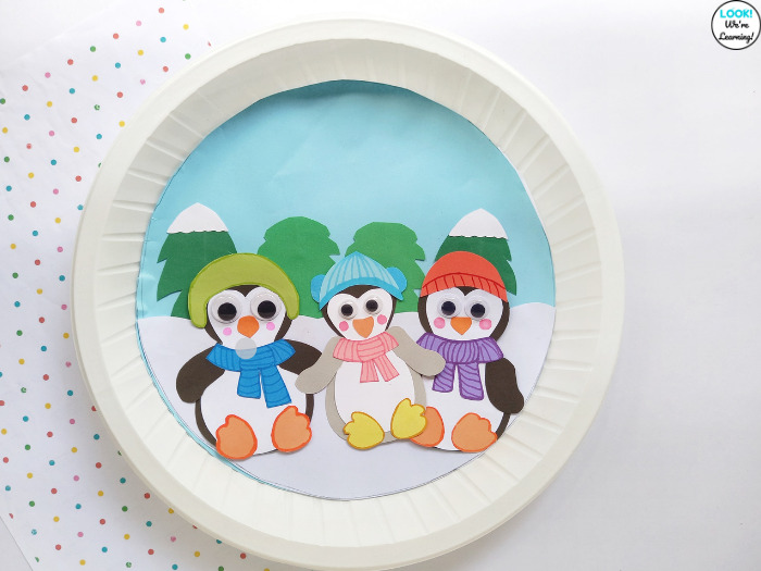 How to Make a Penguin Family Paper Plate Craft