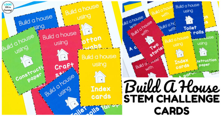Printable Build a House STEM Challenge Cards