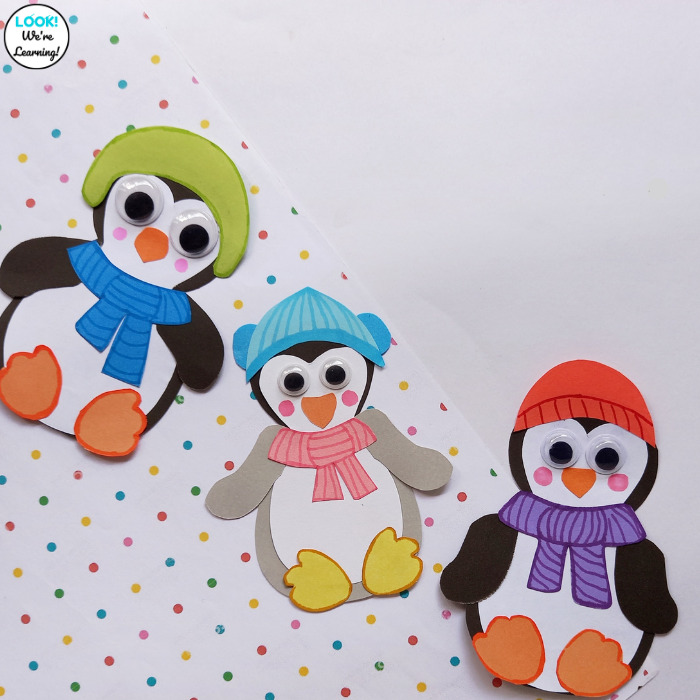 Winter Paper Penguin Family Craft