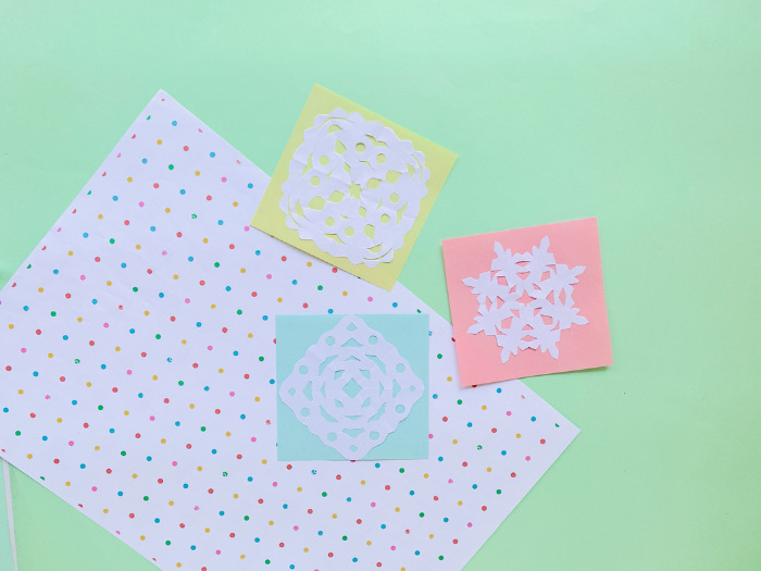 Colorful Paper Snowflake Craft for Kids