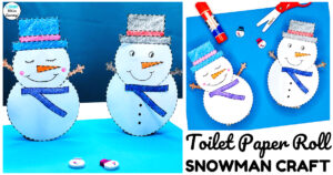 Fun Toilet Paper Roll Snowman Craft