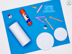 Paper Roll Snowman Craft Supplies