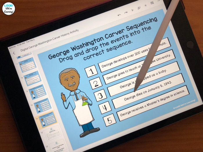 Digital Elementary George Washington Carver History Lesson