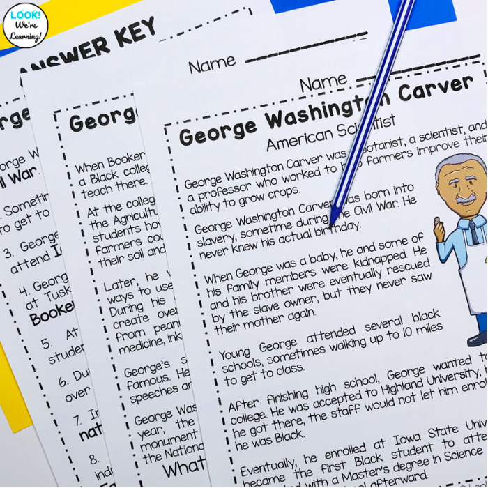 Elementary George Washington Carver History Lesson