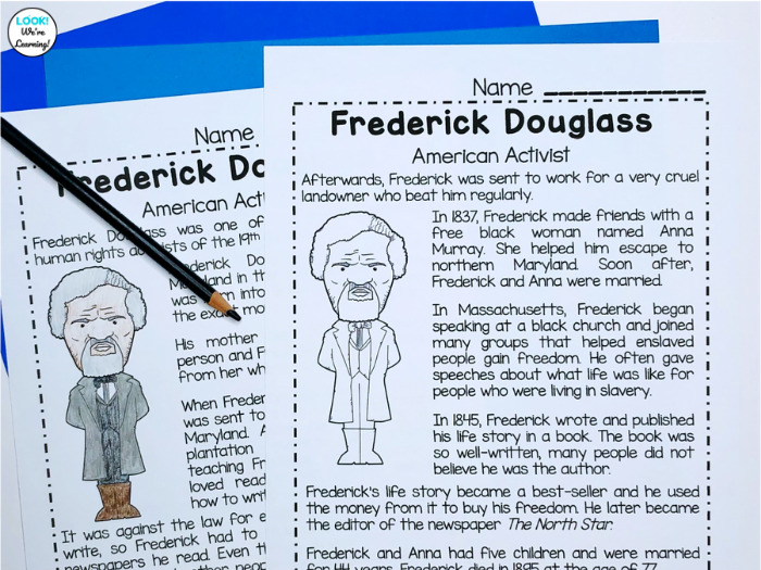 Frederick Douglass Elementary Lesson for Kids