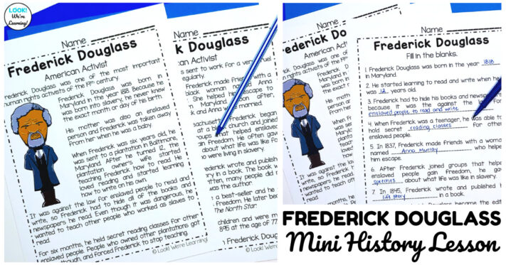 Frederick Douglass History Lesson for Elementary Grades