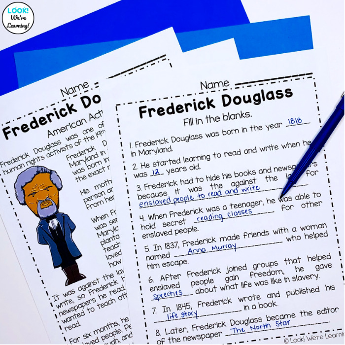 Frederick Douglass Mini History Lesson for Kids