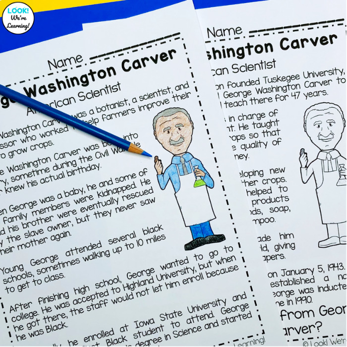 George Washington Carver Lesson for Elementary Students
