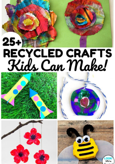 Make the most of your recyclables with this list of fun recycled crafts for kids to create!