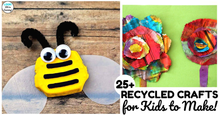 Over 25 Recycled Crafts for Kids