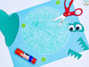 Easy Paper Frog Kids Craft