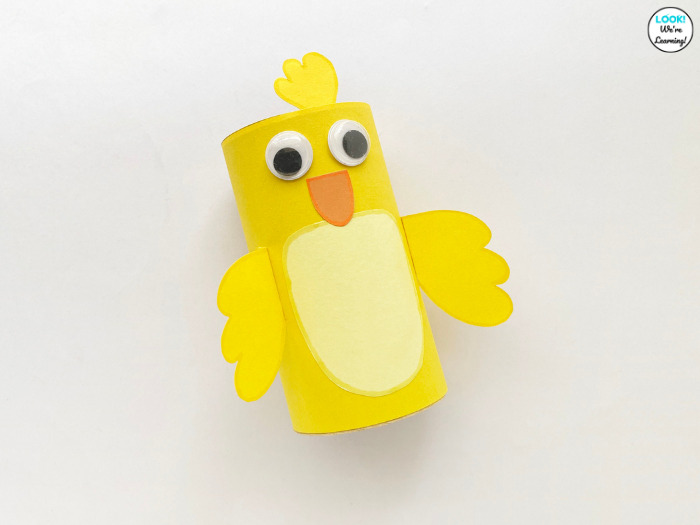 Easy Paper Roll Baby Chick Craft
