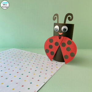 Easy Paper Roll Ladybug Craft