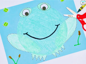 Making a Simple Coffee Filter Frog Craft